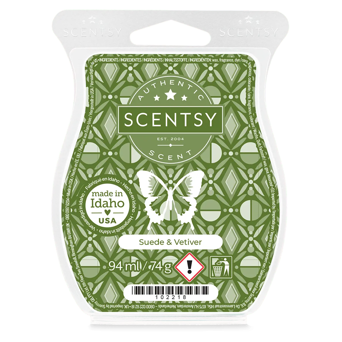 Scentsy Bar Suede & Vetiver